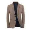 Jaqueta de Terno Masculino Estilo Coreano Casual Cor Sólida Terno Manga Longa Jaqueta de Veludo Cotelê Outono Roupa Masculina