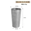 Vaso de agua vintage de acero inoxidable 304, vaso de doble capa con aislamiento térmico, patrón de diamante, comercial, envejecido, para jugo, cerveza, personalización