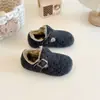 Zapatos de Algodón para Niños 2026 Otoño/Invierno Nuevo Estilo Zapatos para Niñas Estilo Coreano Zapatos Dobles de Algodón para Niños Moda Versátil Zapatos de Algodón con Forro de Terciopelo