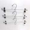 Clípe de Calça Multifuncional Destacável para Casa Cabide de Calça Antiderrapante Sem Costura Armazenamento Multicamadas Cabide de Calça Clípe de Saia Retrátil Cabide de Calça de Metal