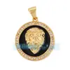 Acessórios DIY Cobre Puro Microincrustado Yin Yang Oito Trigramas Buda Maitreya Cabeça de Leão Pequeno Pingente Pequeno Pingente