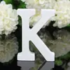 27 letras 8cm de altura enfeites de letras inglesas de madeira branca & decoração de casamento em casa adereços de tiro &-S