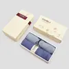 Caja de Regalo de Toalla de Algodón de Fibra Larga Set de 2 Piezas Apertura de Regalo Navideño Bienestar Algodón Puro 90g Toalla de Cara Empaque Personalizado Bordar