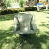 Silla Lunar al por mayor, instalación sin herramientas, giratoria, plegable, portátil para exteriores, arte, pesca, playa, camping, picnic