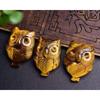 Suministro en Vivo del Fabricante de Colgantes de Piedra Ojo de Tigre para Hombres y Mujeres, Moderno Collar Marca Dragón de Piedra Ojo de Tigre Guanyin, Anillo con Colgante de Jade