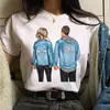 Camiseta Estampada de Moda para Mujer Mujer Nueva Camiseta Negra Femenina S