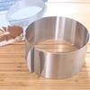Anillo Telescópico de Acero Inoxidable de 6-12 pulgadas Molde para Pastel Mousse Molde para Pan Tostado Molde para Pastel Adecuado para Hornear