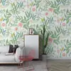 Papel pintado fresco retro fresco estilo floral pequeño nórdico floral estilo rural americano papel pintado para pared de fondo de TV