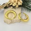 Aretes Geométricos Irregulares Plegados de Acero Inoxidable 18K 2026 Moda Festival Medio Oriente Pendientes Venta al por Mayor