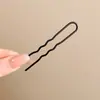 Grampo de Cabelo Elegante em Acrílico em Forma de U para Mulheres, Estilo de Luxo para Penteados de Coque, Novo Acessório de Cabelo Estilo Chinês