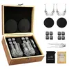 Conjunto Popular de Copos de Whisky do Fabricante 2 Copos 8 Pedras Caixa de Madeira Pedra de Gelo de Granito Conjunto Vários Copos de Vinho