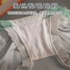 [Bolsa independiente] Ropa interior suave de satén para mujer, sin costuras de seda helada, cintura alta, talla grande, reductora de abdomen, cadera, calzoncillos color nude de verano