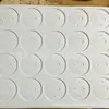 Almohadilla de Forro Blanca Redonda de Eva para Caja de Cosméticos Personalizada, Almohadilla de Pie de Eva con Adhesivo, Esterilla Antideslizante de Espuma para Bandeja de Té