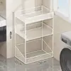 Estante de almacenamiento para baño, organizador de baño, carrito pequeño para el inodoro, carrito de lavandería de pie, almacenamiento de detergente para ropa