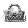 2025 Bolso Cruzado de un Solo Hombro para Mujer Bolso Pequeño Estilo Fragante Bolso Popular para Mujer Estilo Extranjero Estilo Juvenil Bolso de Rombo