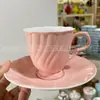 Despacho para Exportación a Turquía Tazas de Espresso de Porcelana Fina Tazas y Platillos para el Té de la Tarde Ingleses