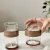 Copo de Vidro para Visualização da Montanha Vidro Transparente de Alto Borossilicato Resistente a Altas Temperaturas Copo de Camada Única Conjunto de Copos de Chá para Escritório Copo de Chá Doméstico