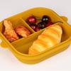 Plato de Desayuno Compartimentado de Silicona sin Olor del Fabricante para Adultos y Bebés, Plato de Desayuno Doméstico Cuantitativo Anticaídas para Reducir Grasa para Niños