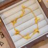 Pulsera de mariposa con láser dorado de Vietnam, nueva moda de lujo ligero para mujer, pulsera versátil con temperamento, venta al por mayor en vivo