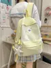 Mochila de cuadros estilo coreano para mujer, con elegante bordado, gran capacidad y diseñada para el uso diario; un nuevo modelo 2026