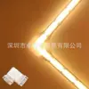 Hebilla sin soldadura 8/10 mm 2 pines tipo L 90 grados luz LED COB con conector de plástico transparente reutilizable