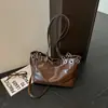 2026 Bolso de Cubo de Mano de Moda Vintage Nuevo, Bolso de Hombro Único de Gran Capacidad Punk para Motociclista, Bolso de Mano tipo Tote con Remaches para Viajes Diarios