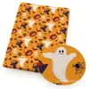 Bolsa de Retazos Hecha a Mano o Tela para Mantel con Estampado de Cabeza de Fantasma de Halloween en Poliéster Algodón Delgado o Tejido de Punto Elástico en Cuatro Direcciones