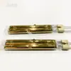 Tubo de aquecimento semi-dourado de tubo duplo de 750W, tubo de aquecimento infravermelho de 150MM, máquina de moldagem por injeção 380V, tubo de aquecimento IR