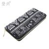 Dengxing New Cartoon Ethnic Style Long Canvas Wallet Clutch Wallet Card Holder Manufacturer Dengxing