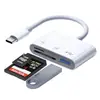 Leitor de Cartão de Celular Tipo-C para Venda por Atacado Transfronteiriça Cabo Adaptador de Cartão SD Leitor de Cartão TF Adaptador para Pen Drive USB