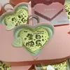 Pastel en Forma de Corazón de Oro Puro 999, Te Amo por Diez Mil Años Adorno de Regalo, Feliz Cumpleaños, Día de la Mujer Tienda de Oro Regalo Promocional
