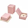 2026 Nueva Caja de Empaque para Joyería Papel Texturizado de Lujo Ligero Empaque para Joyería Caja de Regalo Set Estilo Ins Caja de Empaque para Adornos