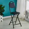 Venta directa de fábrica silla plegable minimalista para el hogar silla redonda pequeña para adultos redonda simple superficie suave silla con respaldo suministro de fábrica