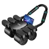 6 Apoyo de Codo Rueda Abdominal Rebote Automático de Cuatro Ruedas Rodillo Abdominal Ejercicio Abdominal Entrenamiento de Músculos Abdominales Movimiento de Rodillo con Apoyo de Codo para el Hogar para Hombres y Mujeres