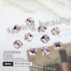 Popular online popular manicure pilha de diamante acessórios novo produto acabado torto coração gordo quadrado diamante Super Flash machado amor unha Diamante