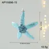 Decoraciones Navideñas Adornos para Árbol de Navidad Azules Animales de Dibujos Animados Ángeles Colgantes Decorativos Pequeños