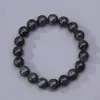 Pulseras de Cristal para Pareja de Cabello Negro Natural Grado 7A, Regalo de Cumpleaños de Alto Valor Estético, Joyería de Lujo Ligero, Venta al por Mayor en Puesto del Mercado Nocturno