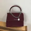 Bolsa de ombro texturizada estilo coreano para mulheres, nova moda de outono de 2026, bolsa de mão simples, bolsa transversal quadrada pequena
