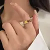 Anillo Moderno Nuevo de Piedra Ojo de Tigre Maillard para Mujer, de Moda, de Alta Gama, Lujo Ligero, Accesorios de Anillo Abierto con Diseño de Nicho