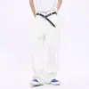 Pantalones vaqueros negros de calle americanos para hombre, pantalones rectos de corte limpio para primavera y otoño, pantalones holgados casuales retro de pierna ancha