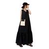 Vestido coreano de verano 2026 nuevo estilo en stock, vestido sin mangas acampanado grande elegante y adelgazante, vestido midi