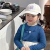 Chapéus Infantis Estilo Coreano Primavera e Outono Bonés de Beisebol com Letras para Meninas Chapéu de Sol Estiloso Proteção Solar Bonés de Beisebol para Meninos Modernos