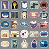 50 adesivos originais fatiados estilo infantil ins coreano, não infringentes, desenhados à mão, criativos, à prova d'água, adesivos decorativos para celular