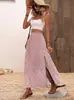 En Stock Primavera/Verano/Otoño Amazon Aliexpress Moda Femenina Europea y Americana Transfronteriza Estampado Floral Cintura Alta Elástico Falda Estampada