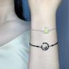 Pulsera Original de Nudo de Bambú para Pareja con un Acabado de Alta Gama, Joyería Pulsera de Plata de Ley S925 para Hombres y Mujeres, Regalo para el Festival Qixi