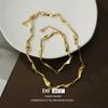 Pulsera de Huesos para Mujer Europea y Americana Oro de 18K Sencilla Moda Personalidad Versátil Diseño Nicho Sentido de Alta Gama Estilo ins Pulsera de Moda