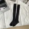Calcetines Maillard para Niños Primavera Encaje Coreano Marrón Gris Calcetines Rayas Verticales Caña Media Jk Calcetines Blancos Apilados