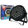 Luces Par de Plástico Transfronterizas de 36 Piezas/18 Piezas Luces de Escenario Boda Bar LED Luces de Teñido Multicolor Luces Par Planas Controladas por Sonido