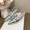 Zapatos de Mujer con Punta Fina y Tacón Delgado 2026 Nuevo Estilo Francés Sandalias de Verano Tacones Altos Elegantes Zapatos Romanos Planos de Moda