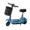 Nuevo Scooter Eléctrico Mini Plegable para Hombres y Mujeres Scooter de Dos Ruedas Coche Pequeño con Batería Ligera Batería de Litio Coche para Padres e Hijos